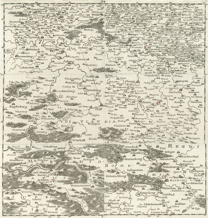 Endter Wolfgang Moritz (1653-1723), Mapa Frank (Německo)