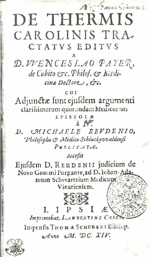 Payer - Spis o Karl. Varech 1614