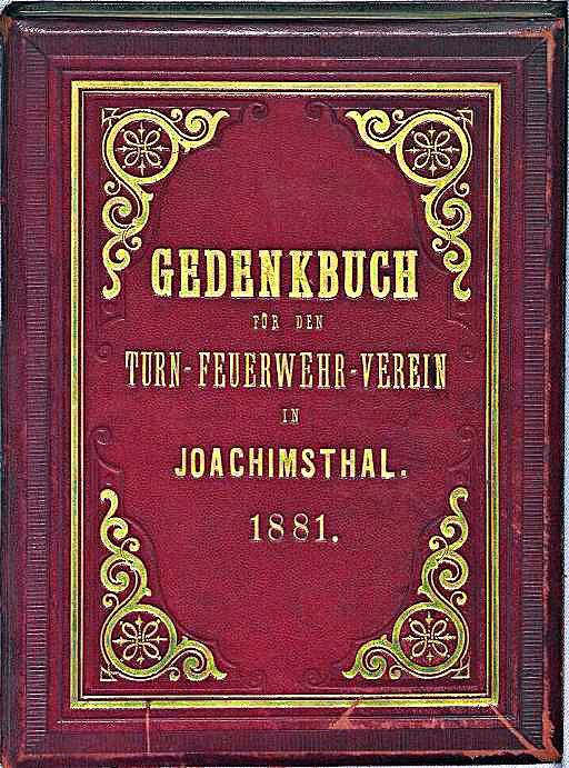 Pamětní kniha Jáchymovských hasičů 1881-1936