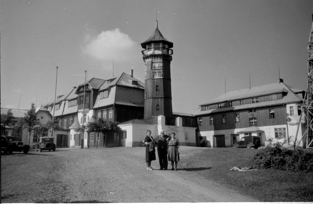 Horský hotel na Klínovci v roce 1947