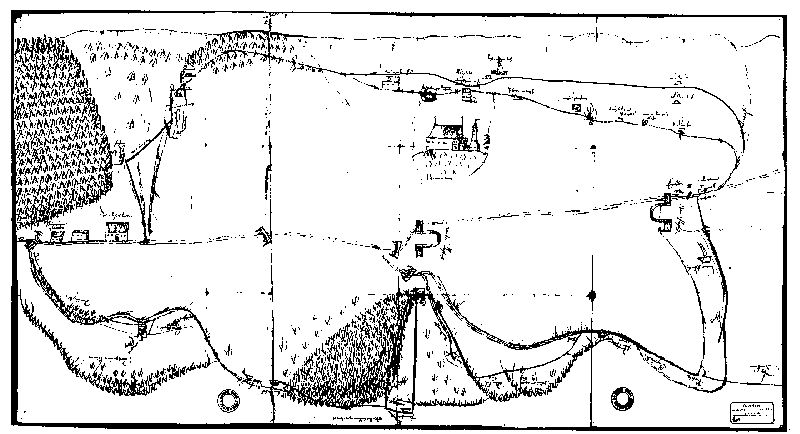 Důlní mapa 1556